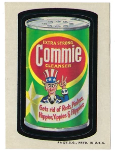 Topps Wacky Packages 1973 segunda serie 2 Commie Cleaner tb casi nuevo- - Imagen 1 de 1