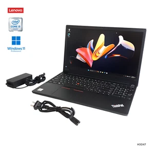 Lenovo ThinkPad E15 15.6'' Laptop i5-10210U 8GB RAM 256GB SSD Win 11 Pro H3047 - Picture 1 of 18