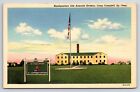 Postcard Headquarters 12 Armored Division, Camp Campbell, Ky- Tennessee  US Flag