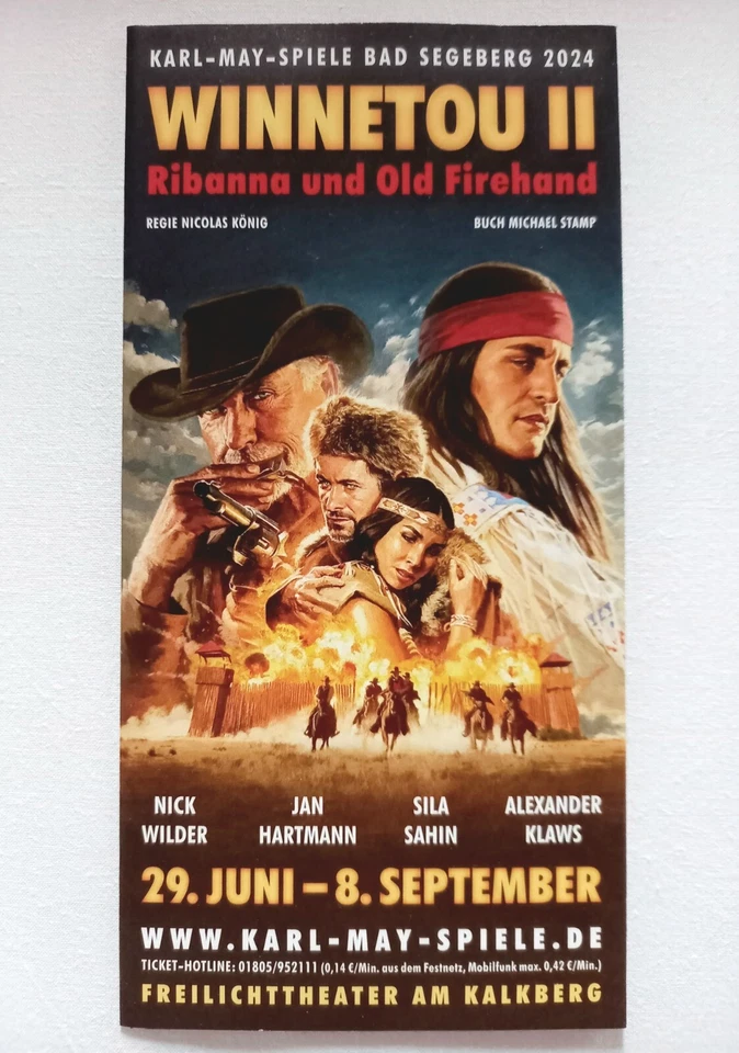 Karl-May-Spiele Bad Segeberg 2024, Prospekt, Flyer - Bild 1 von 1