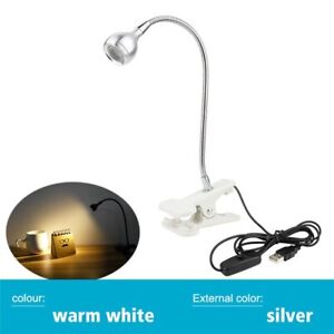 Rechargeable LED table lamp Flexible Foldable Eye Protection with Clip Holder