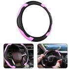 Non slip Red Microfiber Leather Car Steering Wheel Cover for Improved Control