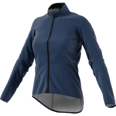 Adidas Women's Cycling Jacket H.TOO.OH JKT W Blue Water-Repellent Taped Seams - Image 1 of 2