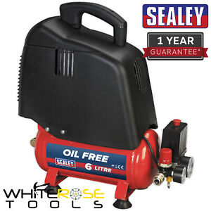 Sealey Compressor 6L Belt Drive 1.5hp Oil Free
