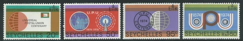 Seychelles Scott # 317-320 MNH UPU Centenary Cover