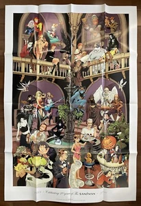 THE SANDMAN CELEBRATING 20 YEARS POSTER VERTIGO DC 27X39 GAIMAN RARE PROMO 2008 - Picture 1 of 14
