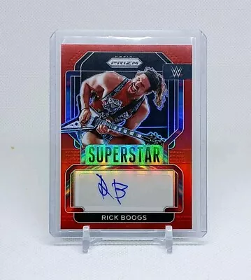 Rick Boogs Red Auto Autograph WWE 2022 Panini Prizm Superstar #SA-RKB Prism - Image 1 of 2
