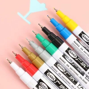 Thin Waterproof Permanent Oil Paint Marker Pen Car Tread Tyre Best 0.7mm N Y5H4 - Picture 1 of 10