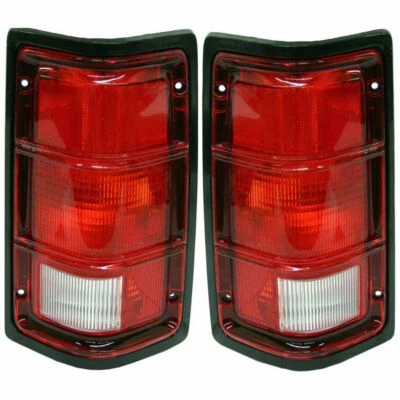 Novo conjunto de 2 lentes e carcaça de lanterna traseira lateral LH e RH compatível com 1988-96 Dodge Dakota - Imagem 1 de 4