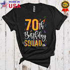 70th Birthday Squad Birthday Party Costume Matching Friends Family Group T-Shirt