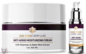 GLO VOUS DERMI ALLURE Anti-Aging Cream 1oz & Regenerating Serum .50z 2pc SET - Picture 1 of 1