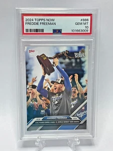 2024 Topps Now MVP Freddie Freeman MLB World Series Card #886 PSA GEM MT 10 - Bild 1 von 3