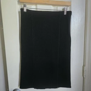 Valentino Women Black Mid Rise 100% Wool Skirt Business Casual EUC Vintage Small - Picture 1 of 6