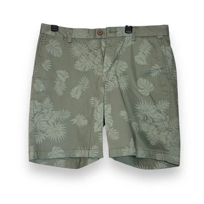 Pantalones Cortos Tommy Bahama Desteñidos Flora Hoja de Té Verde 9 pulgadas Planos Nuevos Para Hombre Talla 35 Foto 1 de 4