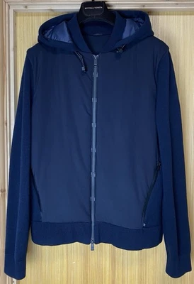 Hugo Boss Men's Full Zip Hybrid & Wool Jacket Hooded Navy Size S RRP £599 - Image 1 of 4