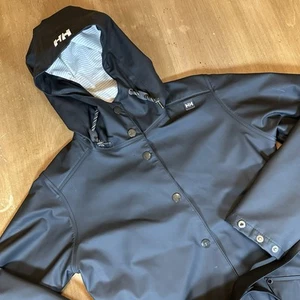 Helly Hansen Kirkwall Gabardina Impermeable Chaqueta Para Mujer TALLA Pequeña Negra - Imagen 1 de 11