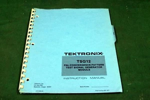 TEKTRONIX TGS 12 INSTRUCTION MANUAL - Picture 1 of 1