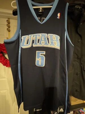 CARLOS BOOZER UTAH JAZZ ADIDAS AUTHENTIC Jersey Size 48 - Image 1 of 4