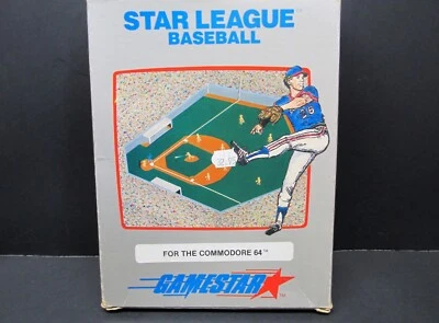 Star League Baseball, Commodore 64, Cassette, Game Star, 1983, CIB, Never Used - Image 1 of 4