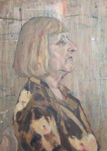 Vintage oil painting expressionist portrait - Picture 1 of 10