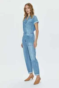 Mono Denim Pistola Grover Grande Algodón Botón Detalle Cintura Calce Relajado - Imagen 1 de 17