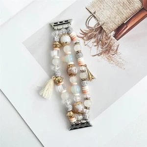 Colorful Beads Jewelry Bracelet for Apple Watch Strap 38mm 42 40 44 41 45mm 49mm - Picture 1 of 43