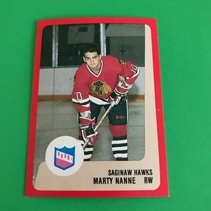 1988-89 ProCards Hockey - Marty Nanne - Saginaw Hawks IHL (NM)