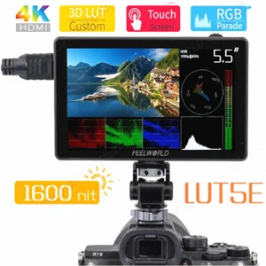FEELWORLD LUT5E 5.5 Inch 1600nit Touch-Screen DSLR Camera Field Monitor 4K HDMI - Picture 1 of 6