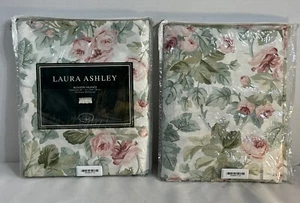 (2) Laura Ashley Blouson Cottage Rose Valance 86x15” - Picture 1 of 12
