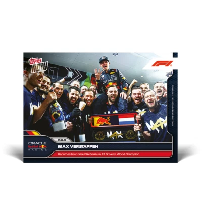 Topps Now F1 2024 #72 Verstappen - four-time FIA Formula 1 Driver World champion - Image 1 of 4