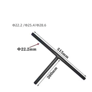 Steel Bicycle Handlebar Folding Riser T-shaped Handlebar By Manufacturers 22.2mm - Picture 1 of 7