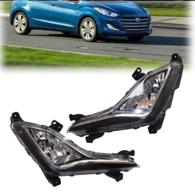Juego de faros antiniebla para Hyundai Elantra GT 2013 2014 2015 2016 2017 izquierda y derecha Foto 1 de 4