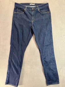 Levi's Jeans Women's 33x30 Dark Wash Blue Denim Mid Rise Skinny - Picture 1 of 10