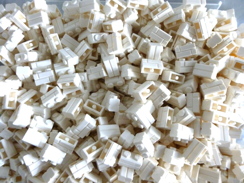 50  LEGO® 98283 City,Mauersteine,Klinker,Ziegelstein in weiss Neu - Bild 1 von 1