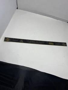 Antique 15" Ruler Denney Tag Company made of brass - Picture 1 of 9