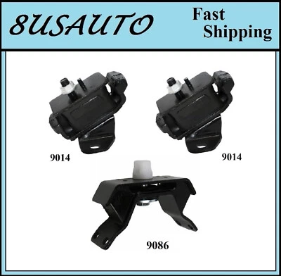 Montaje de motor y transmisión 3 piezas apto para Toyota Tacoma 2000-2004 3,4 L 2x2 excepto pre corredor Foto 1 de 4