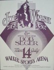 JOE WALSH BOB SEGER MICHIGAN 1975 concert poster GARY GRIMSHAW ULTRA RARE NM