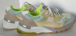 New Balance 992B Shoe Yellow Green Blue Men's Size 8.5 Women's 10 M992AB Unisex - Picture 1 of 11