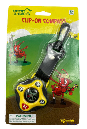 Toysmith Clip On Compass Kids Backyard Exploration - Outdoor Discovery New!