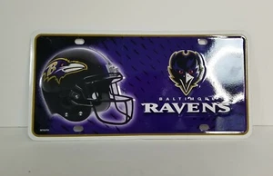 NFL Baltimore Ravens Metal Vanity Front Plate Tag - Picture 1 of 12
