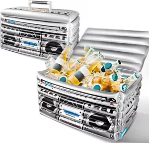 Inflatable Boombox Beverage Cooler Large Capacity Ice Bucket Drink Cooler - Picture 1 of 6
