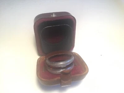 ROLLEI PARE-SOLEIL, FILTRE ORANGE ET JAUNE ÉTUI CUIR FRANKE ET HEIDECKE - Photo 1/4