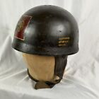 Original British WWII MK1 Dispatch Helmet Painted Belgian Paratroopers Date 1942