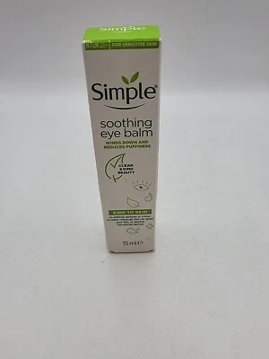 Simple Sensitive Skin Soothing (Vegan) Eye Balm, for Puffiness/Tired Eyes 15ml - Image 1 of 4