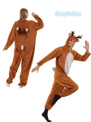 Z-A4-3 Unisex Adult Men Women The Deer Christmas Reindeer Book Week Costume - Image 1 of 4
