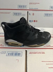 Größe 11,5 - Jordan 6 Retro Low Chrome 2015 schwarz silber 100 % authentisch 033 - Bild 1 von 12