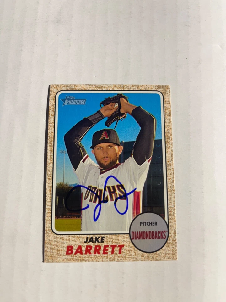 Arizona Diamondbacks JAKE BARRETT Signed Card - Image 1 of 1