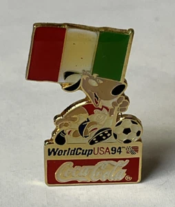 Prendedor Copa Mundial Estados Unidos 1994 ~ Italia ~ Golpeador mascota ~ Coca Cola ~ Fútbol Fútbol - Imagen 1 de 8