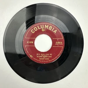 Benny Goodman It's Bad For Me / Memories Of You Record 45 RPM Vinyl - Imagen 1 de 2