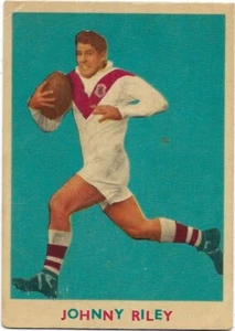 1963 Nrl Rugby League Scanlens (10) Johnny RILEY - Picture 1 of 2